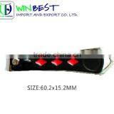 Exposy Classic Black Nail Clipper/ Culticle Clipper With Red Diamonds Decoration