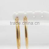 3pcs per Set Jewelry Earrings 316L Stainless Steel Golden Hoop Earrings thumbnail-3
