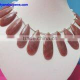 Agate Jasper Faceted Pink Pear