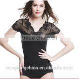 Lace Embroidery Tops Breast up TankTop Black Tops thumbnail-1