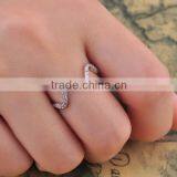 Silver Jewelry Wave Ring Birthday Gift For Women thumbnail-1