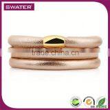 Christian Products Wholesale Rose Gold Wrap Leather Bracelet Of Leather