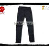 stylish ladies high quality slim embroidered stitches pants wholesale china denim biker black pants trousers new mode women