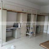 Ningbo CE military metal bunk bed with desk and wardrobe