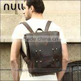Vintage Leather Briefcase 2-in-1 Leather School Bag Backpack thumbnail-3