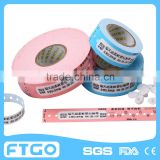 Customized hospital patient id wristbands