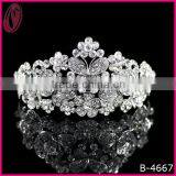 Factory Price Crystal Butterfly Crown Tiara For Girls 2013 thumbnail-1