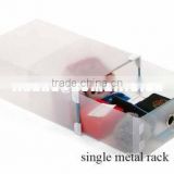 Transparent Foldable Storage box /plastic clear shoes storage box drawer type man size:33*20*12cm