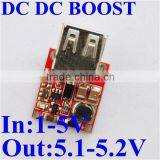 DC DC Boost Converter 5V USB Charger Pcb Board 1-5V 3.3V 3.7V to 5V 1A 1.5A for Mobile Power Bank Mp3 Mp4