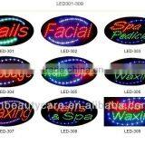 Different Language LED Sign for the Beauty Salon Nail Shops OEM is Welcome thumbnail-6