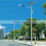 IP65 Bridgelux led chip high brightness 9M 80W china factory outdoor led solar street lighting more than 110-130lm/w