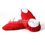 2016 wholesale boutique baby new years stylish flexible wide dance red shoes