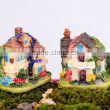 Customized high quality christmas village houses resin figurine