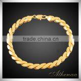 18K Gold Simple Trendy Mens Bracelet Models thumbnail-1