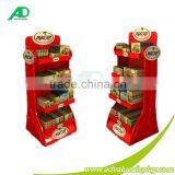 Customized Retail K3+350g CCNB Corrugated Cardboard Floor Display Stand Quality Choice