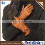 Fashion Ladies Goatskin Tight Leather Gloves Women thumbnail-1