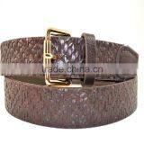 Fashion PU Fake Leather With Grid Lines Pattern and Pin Buckle Belt thumbnail-6