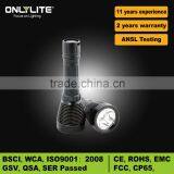 Aluminum alloy best selling black diving flashlight