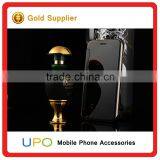 [UPO] 2016 New Luxury Smart Flip Slim View Electroplating Mirror Hard Clear Transparent Case For Samsung Galaxy A5 thumbnail-5