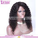 22 Inches Malaysian Deep Curly Hair Long Side Part Thin Skin Silk Base Full Lace Wig thumbnail-2