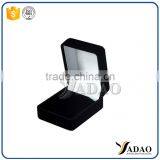 Customized Handmade Black Flocking Jewelry Case Professional thumbnail-6