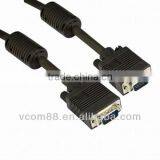 High Quality 15 M/M 3+8+2 Ferrite VGA Cable With Nickel Plated