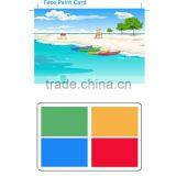 Lovely Kid Face Paint Card Safe for Children Customer Designed thumbnail-1