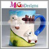 Fashion Design OEM Design Welcome Thin Porcelain Mug thumbnail-1