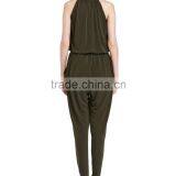 Olivedrab Jumpsuit Slim Pants 2016 Women Pants thumbnail-4