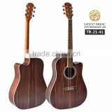 The rose musical instrument 41 inch acoustic guitar made in China factory 2141