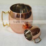 MINI SMALL MOSCOW MULE COPPER MUG PURE SOLID 100% COPPER NEW STLYE thumbnail-4