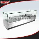 71 Inch Stainless Steel Salad Table/Merchandiser Refrigerator/Salad Sandwich Refrigerator thumbnail-1
