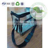 Custom Elegent Eco-friendly Transparent PVC Zipper With Handle Travle Bag thumbnail-2