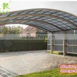 White Metal Frame Double Polycarbonate Sheet Aluminum Car Canopy Carport thumbnail-2