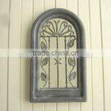Wall Mirror With Antique Wood-like Frame Metal Products thumbnail-1