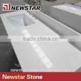 Resin Composite Synthetic Quartz Stone Vanity Top thumbnail-1
