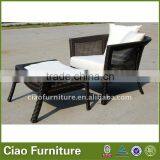OUTDOOR PORTABLE RECLINING CHAIR WITH OTTOMAN thumbnail-1