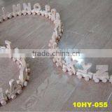custom unfinished wood letter train teaching toy for kids