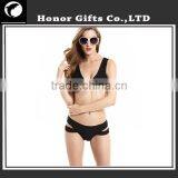 Sexy New Bikini High Quality Solid Colour Flowered Swimsuit Wholesale Bath Suit thumbnail-2
