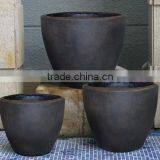 Sandstone Round Large Flower Pots Bronze Finish Flower Container thumbnail-1