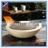 Sandstone Outdoor Waterfall Fountain With LED Light thumbnail-1