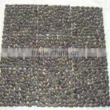 Black Polished River Pebble Mosaic thumbnail-1