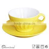 2016 High Quality Lovely Color Fingerprint Relief Embossing Oversized Cup and Saucer Stock thumbnail-2