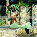 2015 Hot Sale Bronze Fountain Mermaid for Home Decor thumbnail-2