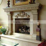 Professional LimeStone Marble Electric Fireplace With CE Certificate thumbnail-5