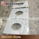 Newstar Snow White Marble Vanity Top Counter Tops One Table Top Custom Cut thumbnail-4