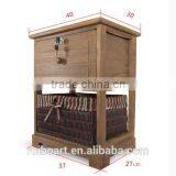 Multi PP Drawer Paulownia Storage Cabinet thumbnail-2