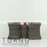 Cheap Antique Wicker Love Seat With Ottoman - New Design Wicker Love Seat Bench thumbnail-5