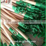 Natural Wooden Mop Handle With Plastic Italian Screw and Long Cap thumbnail-5