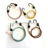 900MM X 8MM High Quality Colorful Polyester Elastic Luggage Rope, Bungee Cord With Hooks for Packing thumbnail-5